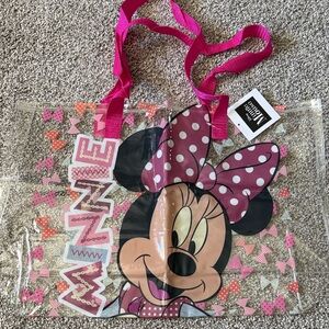 NWT Minnie Mouse Clear Tote Bag